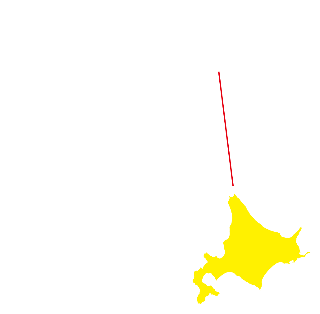 北海道の地図