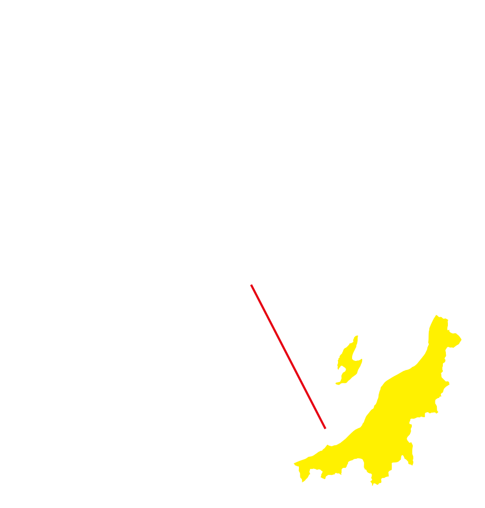 新潟県の地図